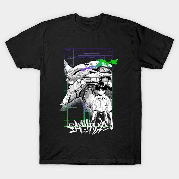 Evangelion 01 (B) T-Shirt by MyPika